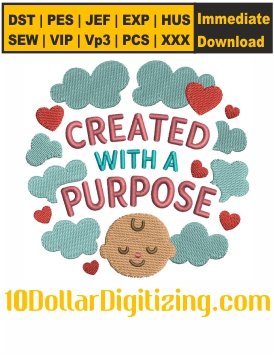 Created-With-A-Purpose-Embroidery-Design,-Christian-Embroidery-File,-Easter-Embroidery-Pattern,-Religious-Embroidery-Files-Instant-Download