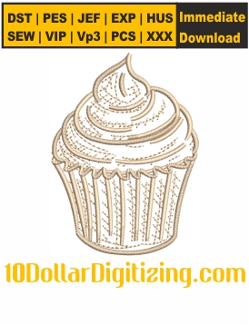 Cupcake-Embroidery-Design