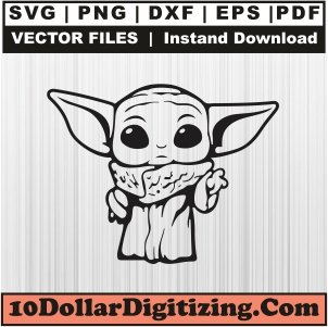 Cute-Baby-Yoda-Png-Transparent,-Yoda-Star-Wars-Vector,-Grogu-Svg-Cut-File-For-Cricut-Silhouette-Printable-Files