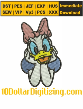 Cute-Daisy-Duck-Embroidery-Design