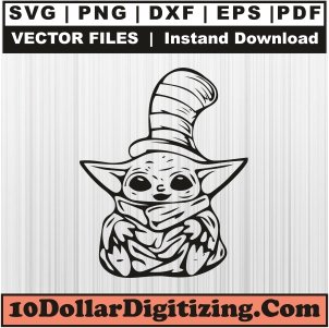 Yoda-Dr-Seuss-Day-Svg-Download,-Baby-Yoda-Png-Vector,-Cartoon-Svg-Cut-File-For-Cricut-Silhouette-Printable-Files