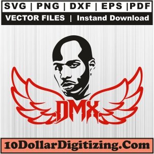 DMX-Wings-Rip-Svg,-Dmx-Logo-Png-Vector,-Dmx-Face-Svg-Cut-File-For-Cricut-Silhouette-Printable-Files
