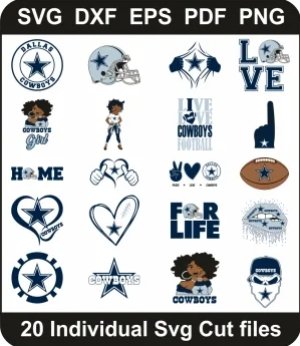 Dallas-Cowboys-Logo-Svg-Bundle,-Football-Team-Png-Pack,-NFL-Svg-Cut-File-For-Cricut-Silhouette-Printable-Files