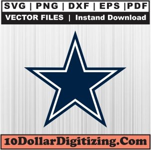 Dallas-Cowboys-Logo-Png,-NFL-Png-Vector,-American-Football-Team-Svg-Cut-File-For-Cricut-Silhouette-Printable-Files