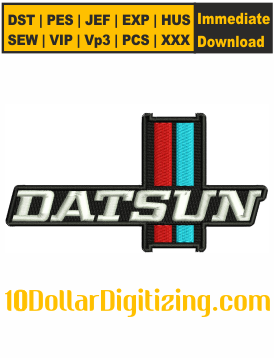 Datsun-Embroidery-Design,-Nissan-Embroidery-Pattern,-Nursing-Embroidery-Files-Instant-Download
