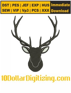 Deer-Head-Embroidery-Design,-Deer-Buck-Embroidery-Pattern,-Deer-Face-Embrodery-Files-Instant-Download