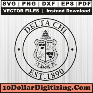 Delta-Chi-Crest-Circle-Png-Download,-Fraternity-Vector,-Delta-Chi-Logo-Svg-Cut-File-For-Cricut-Silhouette-Printable-Files