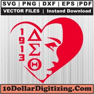 Delta-Sigma-Theta-1913-Heart-Face-Svg