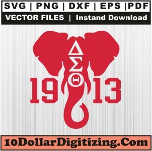 1913-Delta-Sigma-Theta-Png,-College-Sorority-Vector-Svg-Cut-File-For-Cricut-Silhouette-Printable-Files