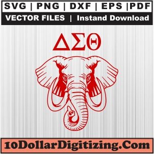 Delta-Sigma-Theta-Elephant-Head-Svg,-Sorority-Png-Vector,-Delta-Sigma-Theta-Svg-Cut-File-For-Cricut-Silhouette-Printable-Files