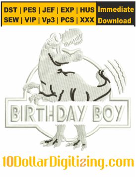 Dinosaur-Birthday-Boy-Embroidery-Design