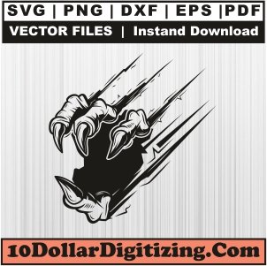 Dinosaur-Claw-Marks-Png-Transparent,-Claw-Scratch-Vector,-Claw-Print-Svg-Cut-File-For-Cricut-Silhouette-Printable-Files