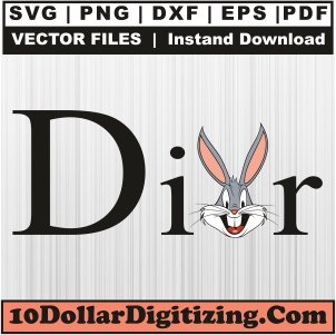 Dior-Bugs-Bunny-Svg,-Christian-Dior-Logo-Png-Vector,-Dior-Svg-Cut-File-For-Cricut-Silhouette-Printable-Files