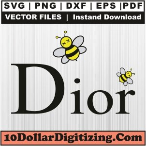 Dior-Kaws-Bee-Svg,-Brand-Logo-Png-Vector,-Christian-Dior-Svg-Cut-File-For-Cricut-Silhouette-Printable-Files