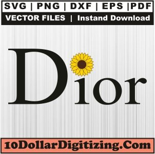 Dior-Sunflower-Svg,-Brand-Logo-Png-Vector,-Christian-Dior-Svg-Cut-File-For-Cricut-Silhouette-Printable-Files