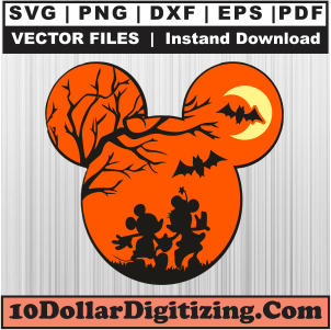 Disney-Halloween-Laser-Engraving-Files,-Halloween-Png-Vector,-Mickey-Mouse-Head-Svg-Cut-File-For-Cricut-Silhouette-Printable-Files