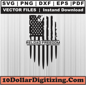 Distressed-American-Flag-Reload-Freedom-Engraved-Files,-American-Flag-Png-Vector,-XYZ-Svg-Cut-File-For-Cricut-Silhouette-Printable-Files