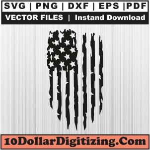Distressed-USA-Flag-Svg,-American-Flag-Png-Vector,-Patriotic-Svg-Cut-File-For-Cricut-Silhouette-Printable-Files