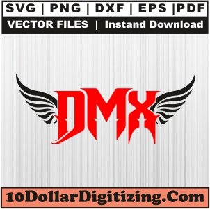 Dmx-Wings-Svg,-Rip-Dmx-Png-Vector,-Dmx-Logo-Svg-Cut-File-For-Cricut-Silhouette-Printable-Files