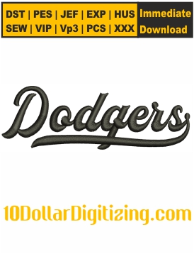 Dodgers-Logo-Embroidery-Design