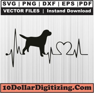 Dog-Heartbeat-Svg,-Dog-Lover-Png-Vector,-Dog-Svg-Cut-File-For-Cricut-Silhouette-Printable-Files