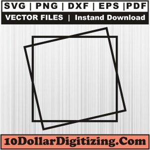 Double-Photo-Frame-Svg,-Double-Frame-Png-Vector,-Photo-Frame-Svg-Cut-File-For-Cricut-Silhouette-Printable-Files