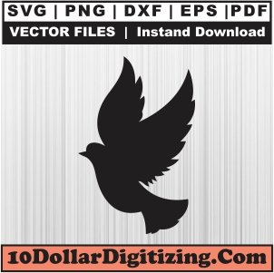 Dove-Png-Download,-Flying-Dove-Vector,-Dove-Svg-Cut-File-For-Cricut-Silhouette-Printable-Files