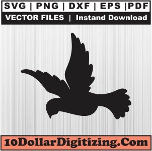 Dove-Png-High-Resolution,-Dove-Flying-Vector,-Dove-Birds-Svg-Cut-File-For-Cricut-Silhouette-Printable-Files