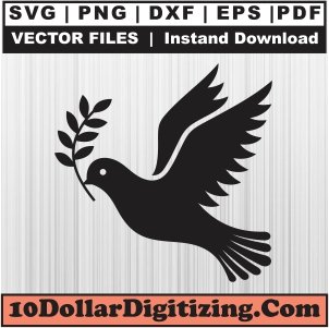 Dove-with-Olive-Branch-Svg,-Flying-Dove-Png-Vector,-Dove-Birds-Svg-Cut-File-For-Cricut-Silhouette-Printable-Files