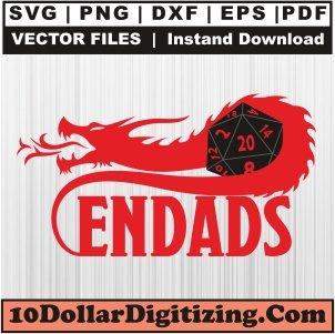 DND-Ended-Png-High-Resolution,-Dungeons-And-Dragons-Vector,-D-and-D-Svg-Cut-File-For-Cricut-Silhouette-Printable-Files