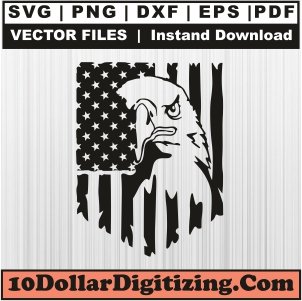 Eagle-American-Flag-Png-Transparent,-USA-Eagle-Flag-Vector,-US-Flag-Svg-Cut-File-For-Cricut-Silhouette-Printable-Files