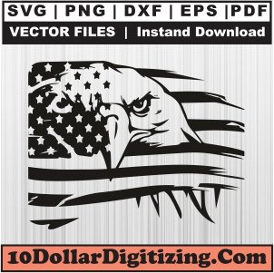 USA-Eagle-Flag-Svg,-American-Eagle-Png-Vector,-Patriotic-Eagle-Flag-Svg-Cut-File-For-Cricut-Silhouette-Printable-Files