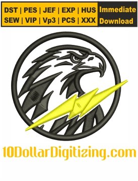 Eagle-Lightning-Bolt-Embroidery-Design,-Eagle-Head-Embroidery-Patterns,-Eagle-Bolt-Embroidery-Machine-Files-Downloads