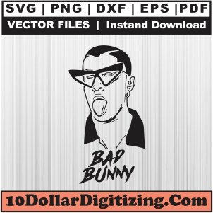 El-Conejo-Malo-Svg,-Bad-Bunny-Png-Vector,-Bad-Boy-Svg-Cut-File-For-Cricut-Silhouette-Printable-Files