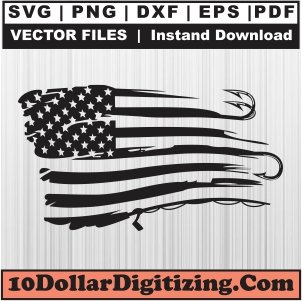 American-Flag-Fishing-Rod-Svg,-USA-Flag-Png-Vector,-Fishing-Rod-Flag-Svg-Cut-File-For-Cricut-Silhouette-Printable-Files