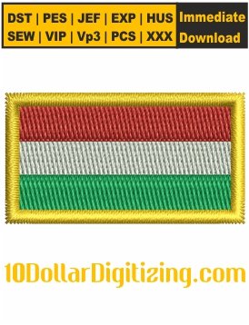 Flag-of-Hungary-Embroidery-Design,-Hungary-Flag-Embroidery-File,-Flag-Embroidery-Pattern,-Hungary-National-Flag-Embroidery-Files-Instant-Download
