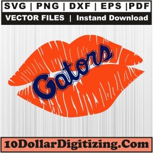 Florida-Gators-Lips-Svg,-NCAA-Team-Png-Vector,-College-Sports-Svg-Cut-File-For-Cricut-Silhouette-Printable-Files