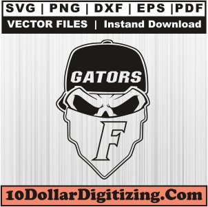 Florida-Gators-Skull-Black-Svg,-Football-Team-Logo-Png-Vector,-Gators-Svg-Cut-File-For-Cricut-Silhouette-Printable-Files