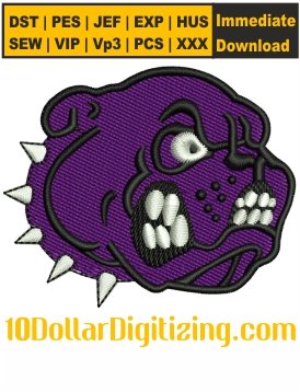 Football-Bulldogs-De-Laval-Embroidery-Machine-Files,-Fayetteville-High-School-Mascot-Embroidery-Files-Downloads