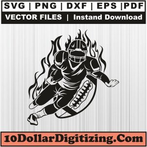 Football-Player-Svg,-Player-Png-Vector,-Sports-Svg-Cut-File-For-Cricut-Silhouette-Printable-Files
