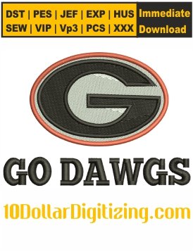 Georgia-Bulldogs-Football-Embroidery-Design,-College-Sports-Embroidery-Files,-NCAA-Football-Embroidery-Files-Instant-Download