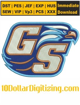 Georgia-Southern-Eagles-Logo-Embroidery-Design,-NCAA-Team-Embroidery-Files,-Sports-Embroidery-Files-Instant-Download