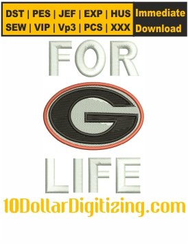 Georgia-Bulldogs-Embroidery-Designs,-NCAA-Team-Logo-Embroidery-File,-Sports-Embroidery-Files-Instant-Download