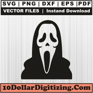 Ghost-Face-Head-Svg,-Scream-Png-Vector,-Halloween-Svg-Cut-File-For-Cricut-Silhouette-Printable-Files