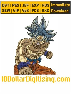 Goku-Embroidery-Design,-Son-Goku-Embroidery-Patterns,-Goku-Cartoon-Machine-Embroidery-Downloads