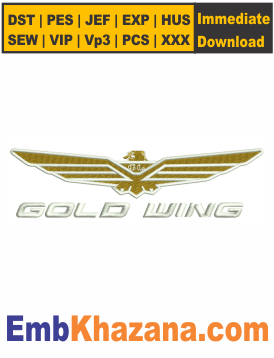 Gold-Wing-Logo-Embroidery-Design