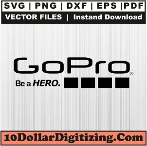 Gopro-Svg,-Gopro-Hero-Png-Vector,-Gopro-Be-a-Hero-Svg-Cut-File-For-Cricut-Silhouette-Printable-Files