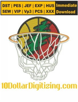 Grateful-Dead-Basketball-Embroidery-Design,-Basketball-Net-Embroidery-Pattern,-Gratefull-Dad-Sports-Embroidery-Files-Instant-Download