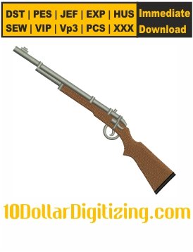 Gun-Embroidery-Design,-Rifle-Embroidery-Pattern,-Hunting-Gun-Embroidery-Files-Instant-Download