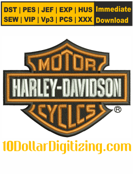Harley-Davidson-Embroidery-Design,-Harley-Davidson-Motor-Cycle-Machine-Embroidery-Design,-Motor-Cycle-DST-File